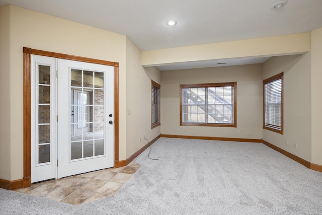 1225 W Wildcherry St, Ozark, MO 65721 - carpeted empty room with baseboards and recessed lighting