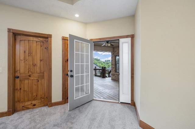 1225 W Wildcherry St, Ozark, MO 65721 - carpeted foyer entrance with baseboards and recessed lighting