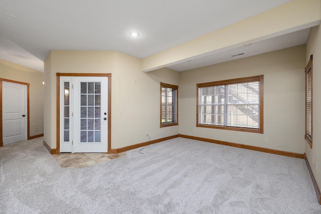 1225 W Wildcherry St, Ozark, MO 65721 - spare room with carpet flooring and recessed lighting