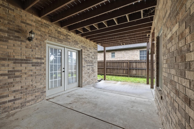 1225 W Wildcherry St, Ozark, MO 65721 - view of patio / terrace featuring french doors
