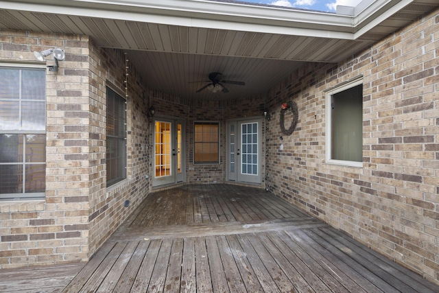 1225 W Wildcherry St, Ozark, MO 65721 - deck featuring ceiling fan