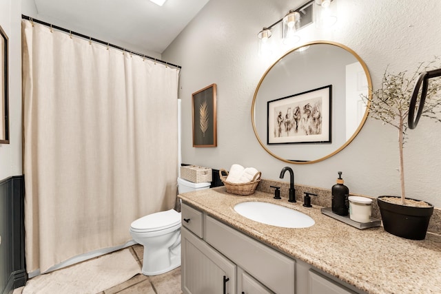 811 Gold Rush Ave, Nixa, MO 65714 - bathroom featuring vanity, tile patterned flooring, and a shower with shower curtain