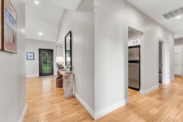 811 Gold Rush Ave, Nixa, MO 65714 - hallway with light wood-style flooring and recessed lighting