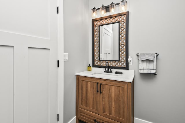 3918 Bowen Creek Rd, Niangua, MO 65713 - bathroom with baseboards and vanity