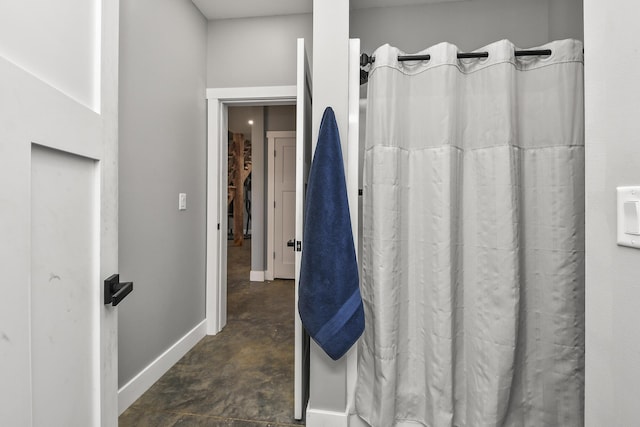 3918 Bowen Creek Rd, Niangua, MO 65713 - full bath featuring concrete flooring and a shower with curtain