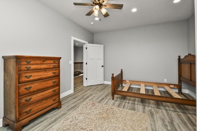 3918 Bowen Creek Rd, Niangua, MO 65713 - bedroom featuring light wood finished floors and recessed lighting