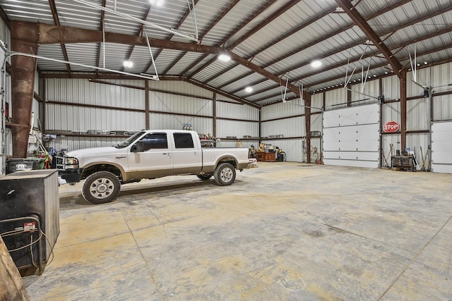 3918 Bowen Creek Rd, Niangua, MO 65713 - garage with metal wall