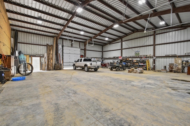 3918 Bowen Creek Rd, Niangua, MO 65713 - garage with metal wall