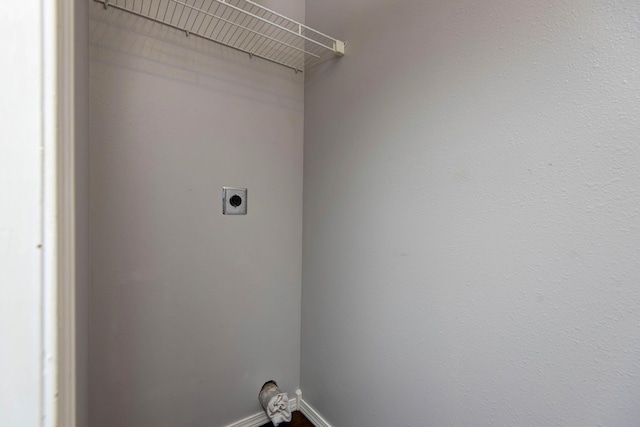 4252 W Madison St, Springfield, MO 65802 - laundry area featuring hookup for an electric dryer and baseboards