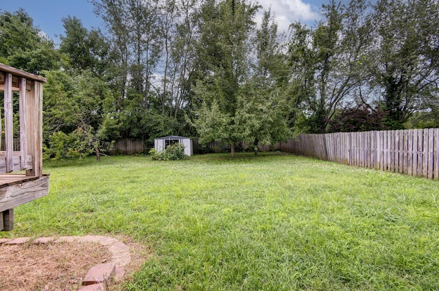 4252 W Madison St, Springfield, MO 65802 - fenced backyard featuring a storage shed