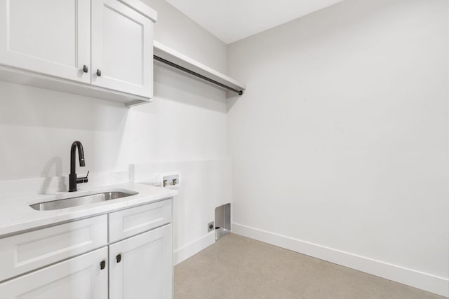 1632 Marlowe Ave, Springfield, MO 65802 - laundry room with washer hookup, cabinet space, and electric dryer hookup