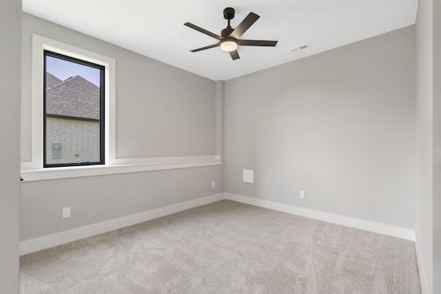1632 Marlowe Ave, Springfield, MO 65802 - carpeted empty room featuring baseboards and a ceiling fan