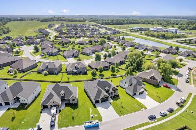 1632 Marlowe Ave, Springfield, MO 65802 - aerial perspective of suburban area featuring a nearby body of water