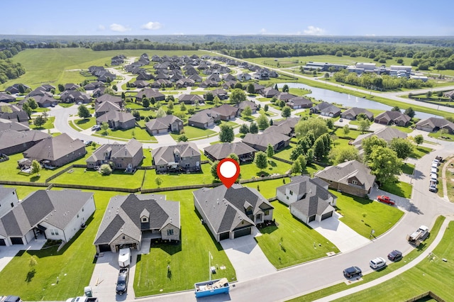 1632 Marlowe Ave, Springfield, MO 65802 - aerial view of residential area with a large body of water