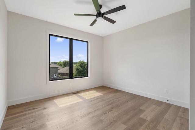 1650 Marlowe Ave, Springfield, MO 65802 - spare room featuring light wood-style flooring and a ceiling fan