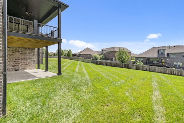 1650 Marlowe Ave, Springfield, MO 65802 - fenced backyard featuring a patio area, a residential view, and a balcony