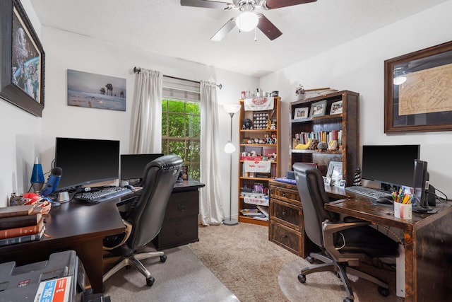 1300 W Robin St, Ozark, MO 65721 - office space with a ceiling fan and carpet