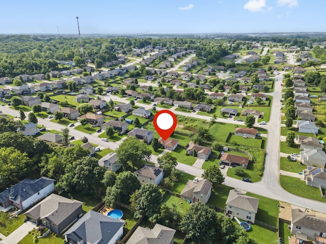 1300 W Robin St, Ozark, MO 65721 - aerial view of property's location featuring nearby suburban area