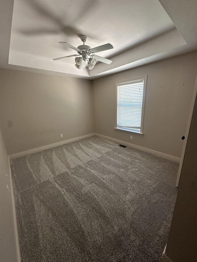 5605 N Seacrest Dr, Ozark, MO 65721 - unfurnished room with a raised ceiling, carpet, and ceiling fan