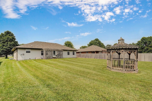 218 Tyler Ct, Mount Vernon, MO 65712 - view of yard with a gazebo