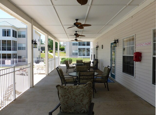 215 Meadow Brook Ln Unit 3, Branson, MO 65616 - view of patio with outdoor dining space and ceiling fan
