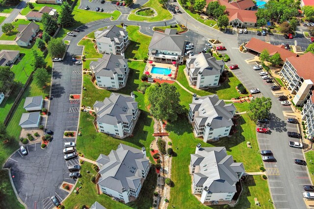 215 Meadow Brook Ln Unit 3, Branson, MO 65616 - aerial view of residential area featuring a pool area