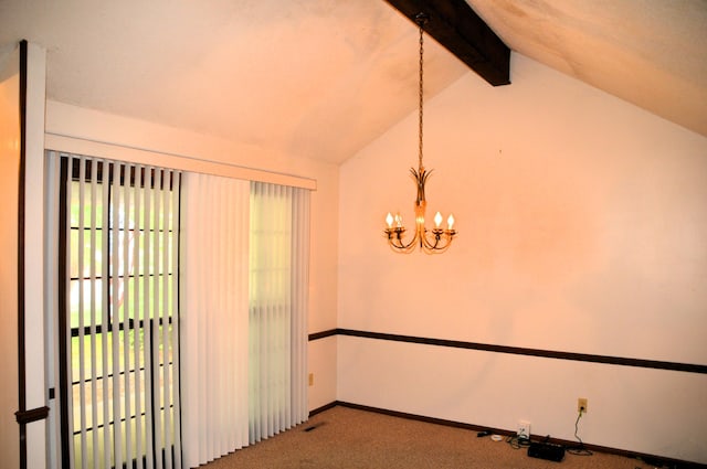 1761-1763 E Lark St, Springfield, MO 65804 - carpeted empty room featuring a chandelier and baseboards