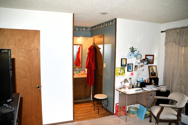 1761-1763 E Lark St, Springfield, MO 65804 - office with wood finished floors and a textured ceiling