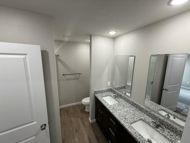401 E Wright St, Willard, MO 65781 - full bathroom with wood finished floors and double vanity