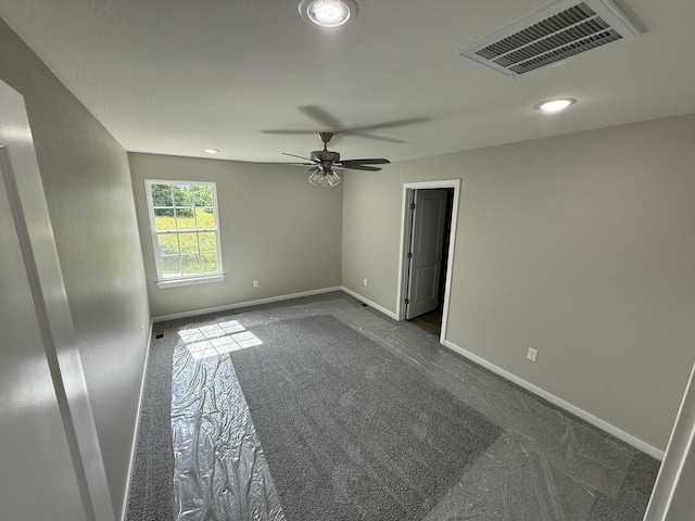 401 E Wright St, Willard, MO 65781 - empty room with dark carpet, recessed lighting, and ceiling fan