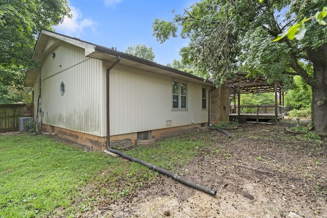 1801 W Cherokee St, Springfield, MO 65807 - view of home's exterior with a cooling unit