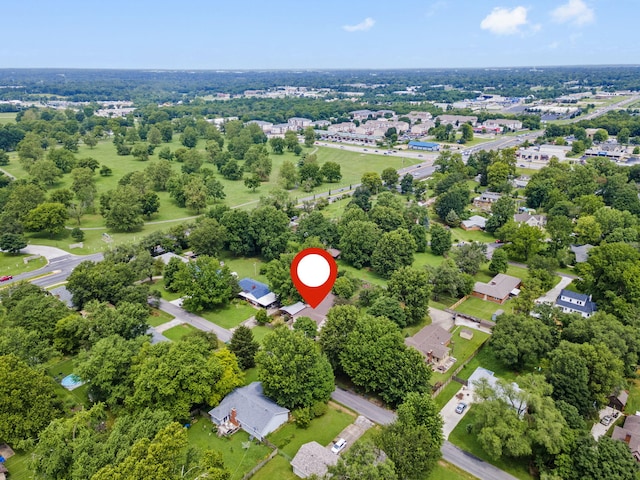 1801 W Cherokee St, Springfield, MO 65807 - aerial view of property's location featuring a tree filled landscape