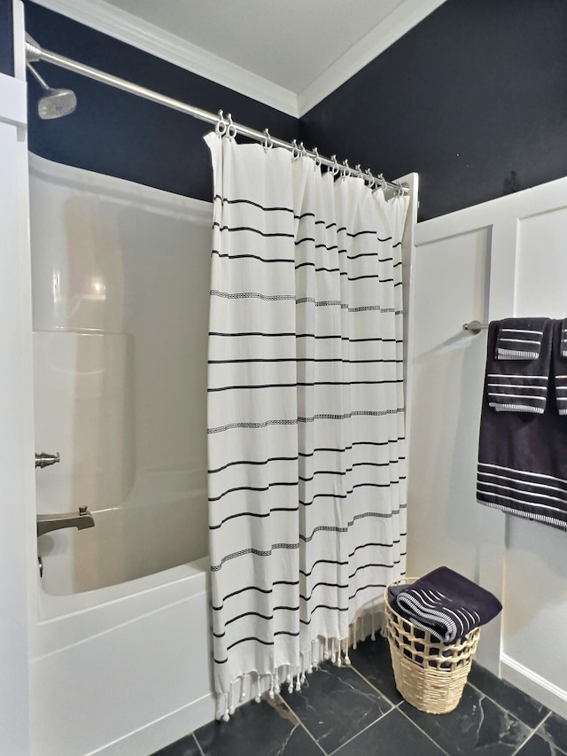 556 Carter 309, Van Buren, MO 63965 - full bath with crown molding and shower / bathtub combination with curtain