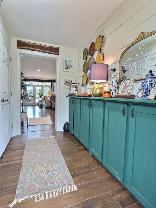 556 Carter 309, Van Buren, MO 63965 - bar featuring dark wood-style floors and french doors