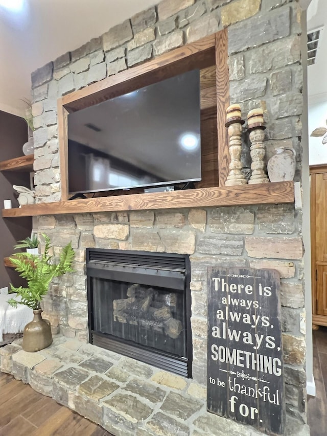 556 Carter 309, Van Buren, MO 63965 - detailed view of a stone fireplace and wood finished floors