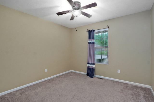 5834 Geranium Ln, Battlefield, MO 65619 - spare room with ceiling fan and carpet flooring
