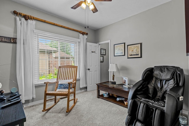701 E Bayshore Dr, Ozark, MO 65721 - office space with carpet and a ceiling fan