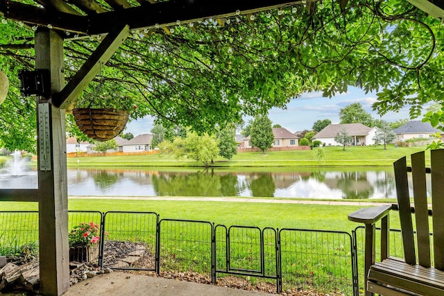701 E Bayshore Dr, Ozark, MO 65721 - water view featuring a gate and nearby suburban area