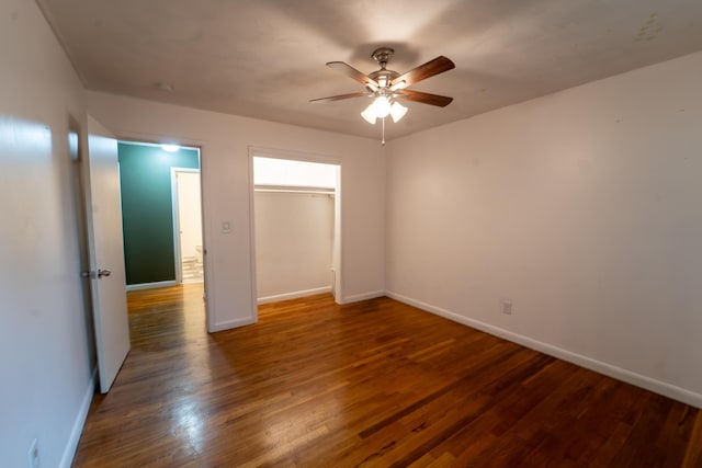 1520 E Seminole St, Springfield, MO 65804 - spare room with a ceiling fan and wood finished floors