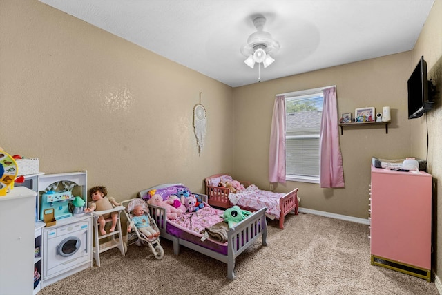 1860 E Division St, Bolivar, MO 65613 - carpeted bedroom with baseboards and ceiling fan
