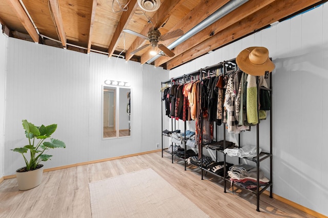 189 Pierce Pl, Forsyth, MO 65653 - walk in closet with wood finished floors and ceiling fan