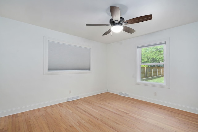 1923 S Cedarbrook Ave, Springfield, MO 65804 - unfurnished room with wood-type flooring and ceiling fan