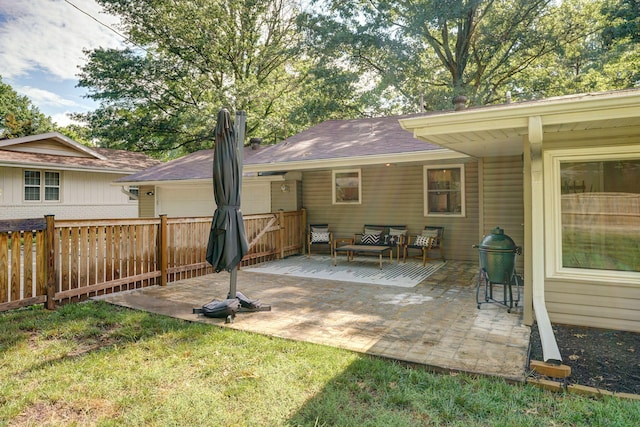 1923 S Cedarbrook Ave, Springfield, MO 65804 - rear view of property with a patio area