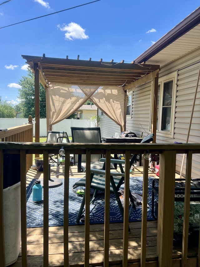 817 Fillmore St, Mount Vernon, MO 65712 - deck featuring a pergola