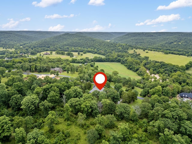 744 Seven Pines Dr, Saddlebrooke, MO 65630 - bird's eye view of a heavily wooded area
