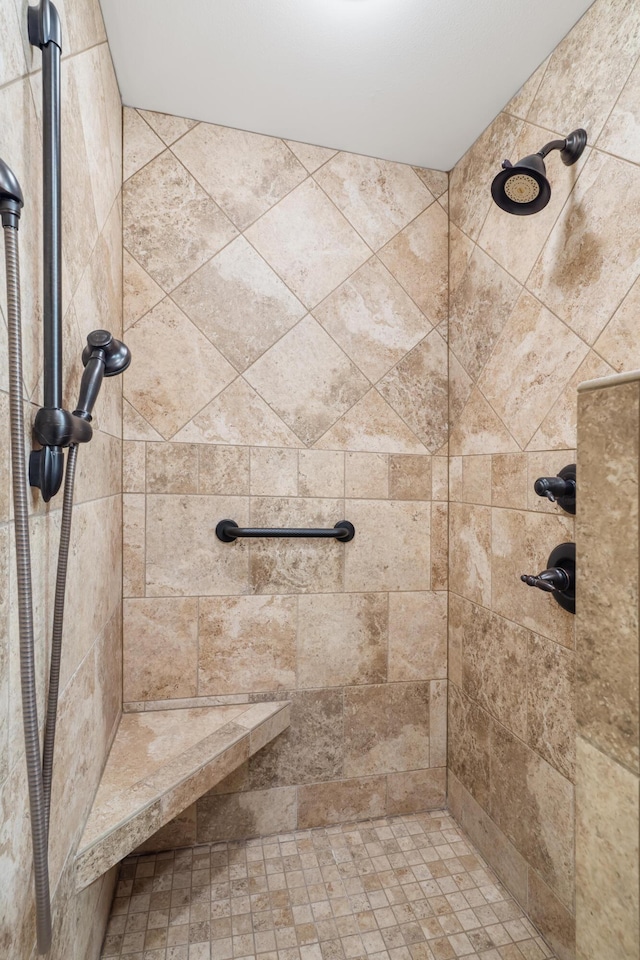 744 Seven Pines Dr, Saddlebrooke, MO 65630 - bathroom featuring a tile shower