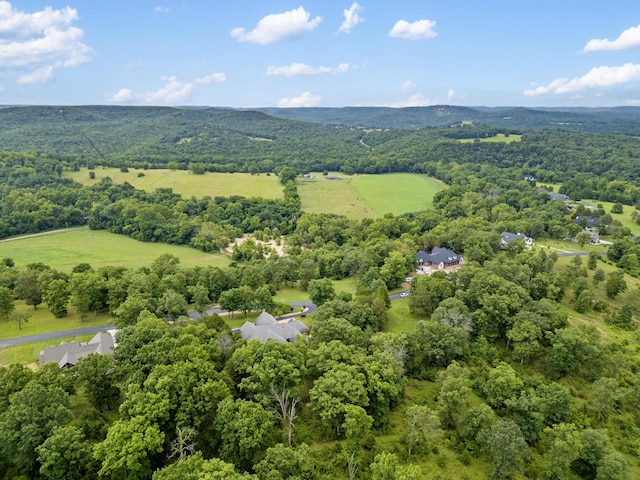 744 Seven Pines Dr, Saddlebrooke, MO 65630 - bird's eye view of a heavily wooded area