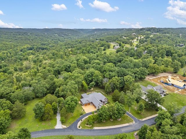 744 Seven Pines Dr, Saddlebrooke, MO 65630 - aerial view of property's location with a forest