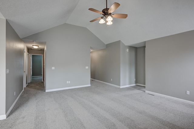 4406 W 28th St, Joplin, MO 64804 - carpeted empty room featuring ceiling fan and vaulted ceiling