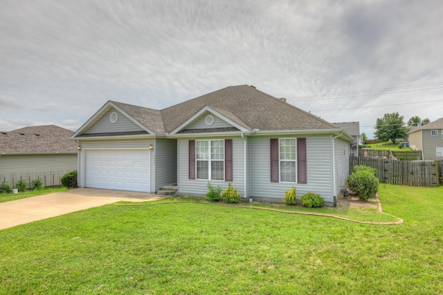 4406 W 28th St, Joplin, MO 64804 - ranch-style house with a garage, concrete driveway, and a shingled roof
